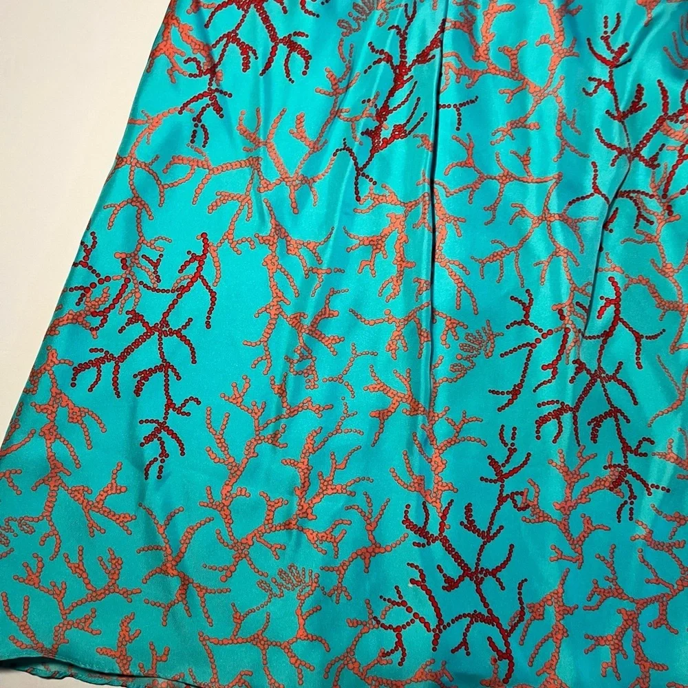 Rare Lilly Pulitzer Jubilee Brayden Silk Necklace Dress Connect the Coral Coasta - Picture 4 of 8